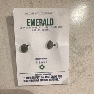 Emerald Earrings - Gray